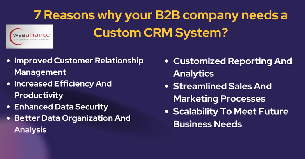 7 Reasons why your B2B company needs a Custom CRM System