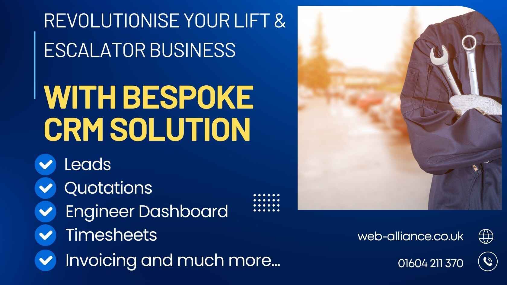 Revolutionise Your Lift & Escalator Business with Bespoke FSM Software